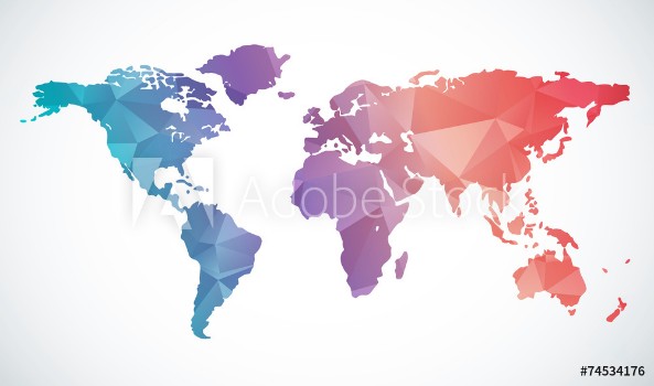 Picture of Abstract world map
